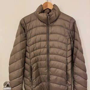 Uniqlo Men's Puffer Jacket - Brown